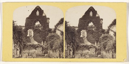 Ruins of Tintern Abbey. The North End of Transept, from the Hostery. Monmouthshire; British; about 1860; Albumen silver print