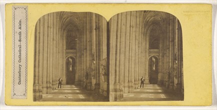 Canterbury Cathedral - South Aisle; British; about 1860; Albumen silver print