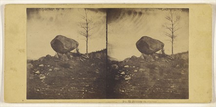 Boulder in Burtett; British; about 1865; Albumen silver print