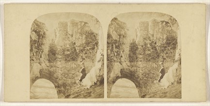 View from interior of Reynard's Cave, Dovedale; British; about 1860; Albumen silver print