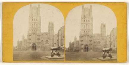 Ely Cathedral - West Front; British; about 1860; Albumen silver print