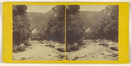 Looking down E. Lyn, from Watersmeet; British; about 1860; Albumen silver print
