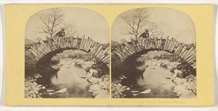 Old Foot Bridge, Easedale, Grasmere; British; about 1860; Albumen silver print