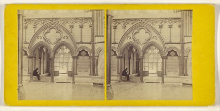 Salisbury Cathedral - Entrance to the Chapter House; British; about 1860; Albumen silver print