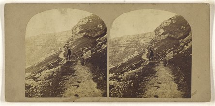 Cliff Walk, Llanduchio; British; about 1860; Albumen silver print