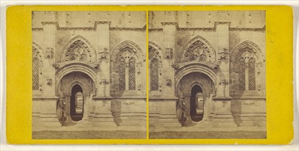 Roslin Chapel, South Door; British; about 1860; Albumen silver print