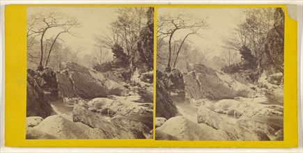 On the Stock Ghyll Stream. Ambleside; British; about 1865; Albumen silver print