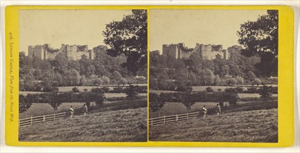 Ludlow Castle, View from the North West; British; about 1860; Albumen silver print