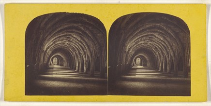 Cloisters. Fountains' Abbey; British; about 1865; Albumen silver print