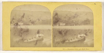 Grasmere Lake and Knab Scar; British; about 1860; Albumen silver print
