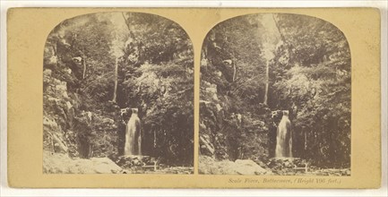 Scale Force, Buttermere, Height 196 feet., British; about 1860; Albumen silver print