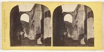Furness Abbey. The North and South Transepts; British; about 1860; Albumen silver print