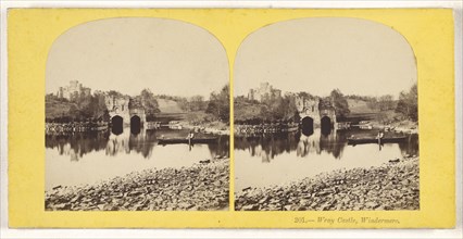 Wray Castle, Windermere; British; about 1860; Albumen silver print
