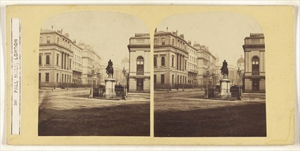 Pall Mall, London; British; about 1860; Albumen silver print