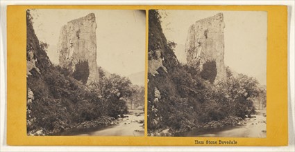 Ilam Stone Dovedale; British; about 1860; Albumen silver print