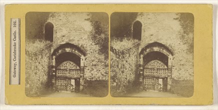 Gateway, Carisbrooke Castle; British; about 1865; Albumen silver print