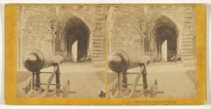 Gateway of Carnarven Castle; British; about 1865; Albumen silver print