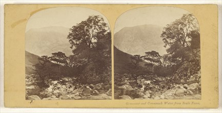 Grasmoor and Crummock Water from Scale Force; British; about 1860; Albumen silver print