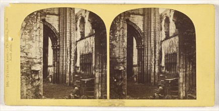 Furness Abbey. - The Sedilia, from the North Aisle; British; about 1860; Albumen silver print