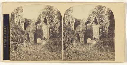 Bayham Abbey, The North Transept; British; about 1860; Albumen silver print