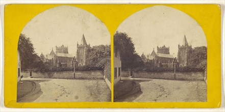 View of  British town; British; about 1860; Albumen silver print