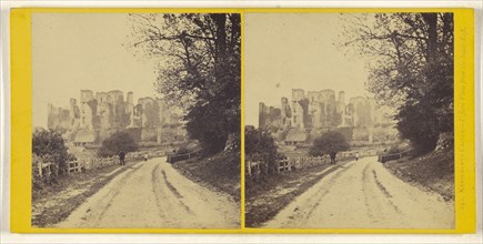 Kenilworth Castle - Distant View from the South-East; British; about 1860; Albumen silver print