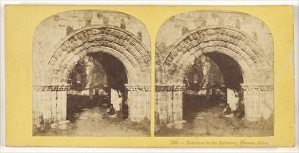 Entrance to the Refectory, Furness Abbey; British; about 1860; Albumen silver print