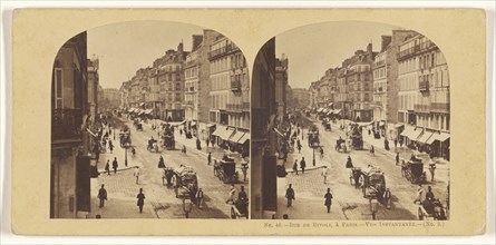 Rue de Rivoli, a Paris. , French; 1860s; Albumen silver print