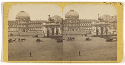 Vue Instantanee de Paris. Place et Arc de Triomphe du Carrousel; French; March 9, 1864; Albumen silver print