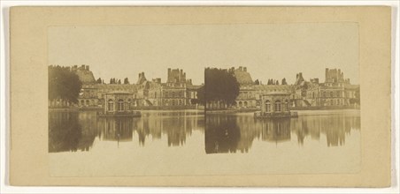 Palace of Fontainbleu, sic, French; about 1865; Albumen silver print