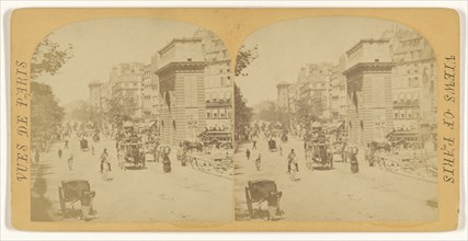 Boul. St Denis; French; about 1865; Albumen silver print