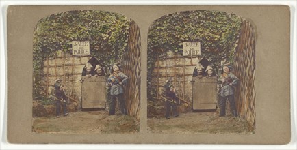 Enfants; French; about 1865; Hand-colored Albumen silver print