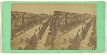 Boulevard Baumarchais; French; about 1860; Albumen silver print