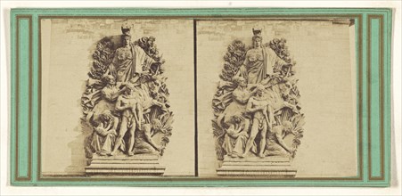 La paix. Bas-relief - Arc de l'Etoile; French; about 1865; Albumen silver print