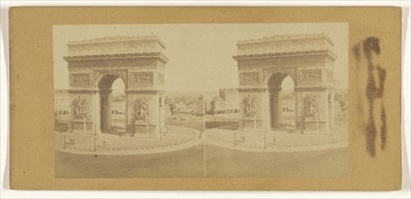 Champs-Elysees; French; about 1860; Albumen silver print