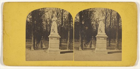 Jardin Luxembourg; French; about 1865; Albumen silver print