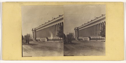French building; French; about 1865; Albumen silver print