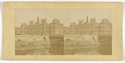 Hotel de Ville; French; about 1865; Albumen silver print
