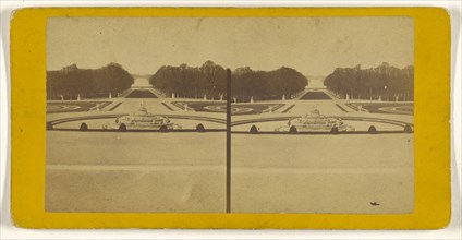 Panorama du parc, Versailles; French; about 1865; Albumen silver print