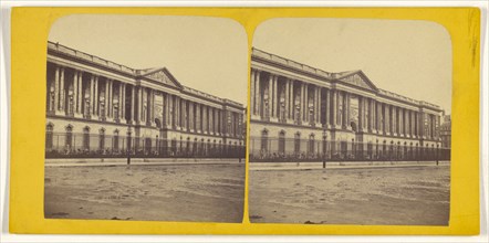 French government building; French; about 1865; Albumen silver print