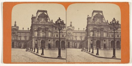 Louvre; French; about 1865; Albumen silver print
