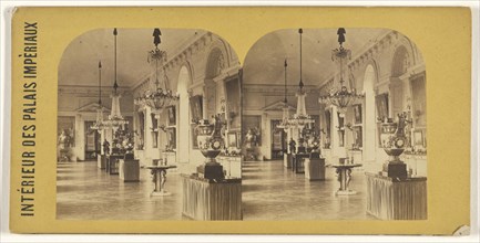 Grande Galerie, Trianon.,Interieur des Palais Imperiaux; French; about 1865; Albumen silver print