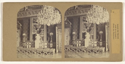 Salle du Trone., Cote de la Glace., Palais des Tuileries., French; about 1860; Albumen silver print