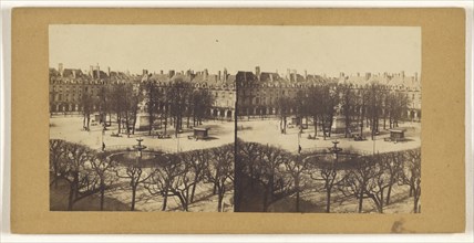 Place royale; French; about 1860; Albumen silver print