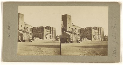 Avignon. Palace of the Popes; French; about 1860; Albumen silver print