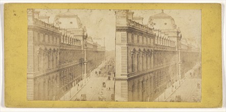 French city view; French; about 1855; Albumen silver print