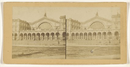 Gare de Strasbourg; French; about 1865; Albumen silver print