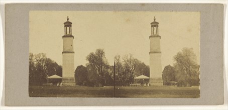 monument, possibly German; German; about 1870; Albumen silver print