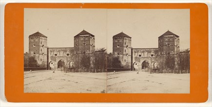Munchen, Germany, Das Sendlingerthor; German; about 1870; Albumen silver print