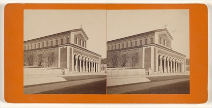 Munchen, Germany, Die St. Bonifazkirche; German; about 1870; Albumen silver print